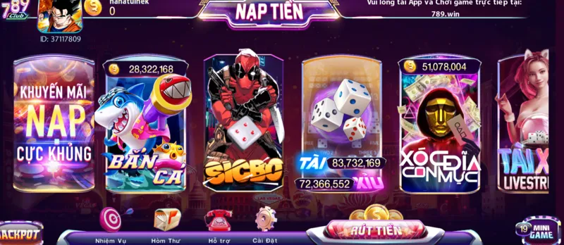 Chơi game đồ họa xịn, nhận khuyến mãi 789club siêu khủng