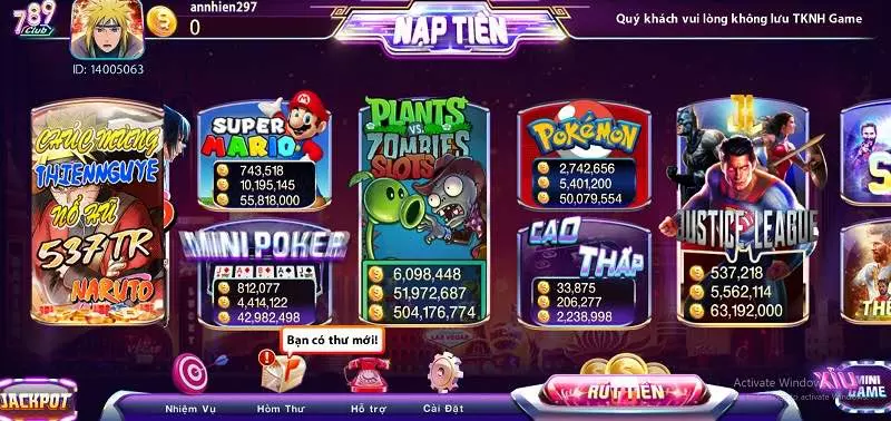 Mini poker 789club là tựa game nổ hũ hot nhất nhì thị trường